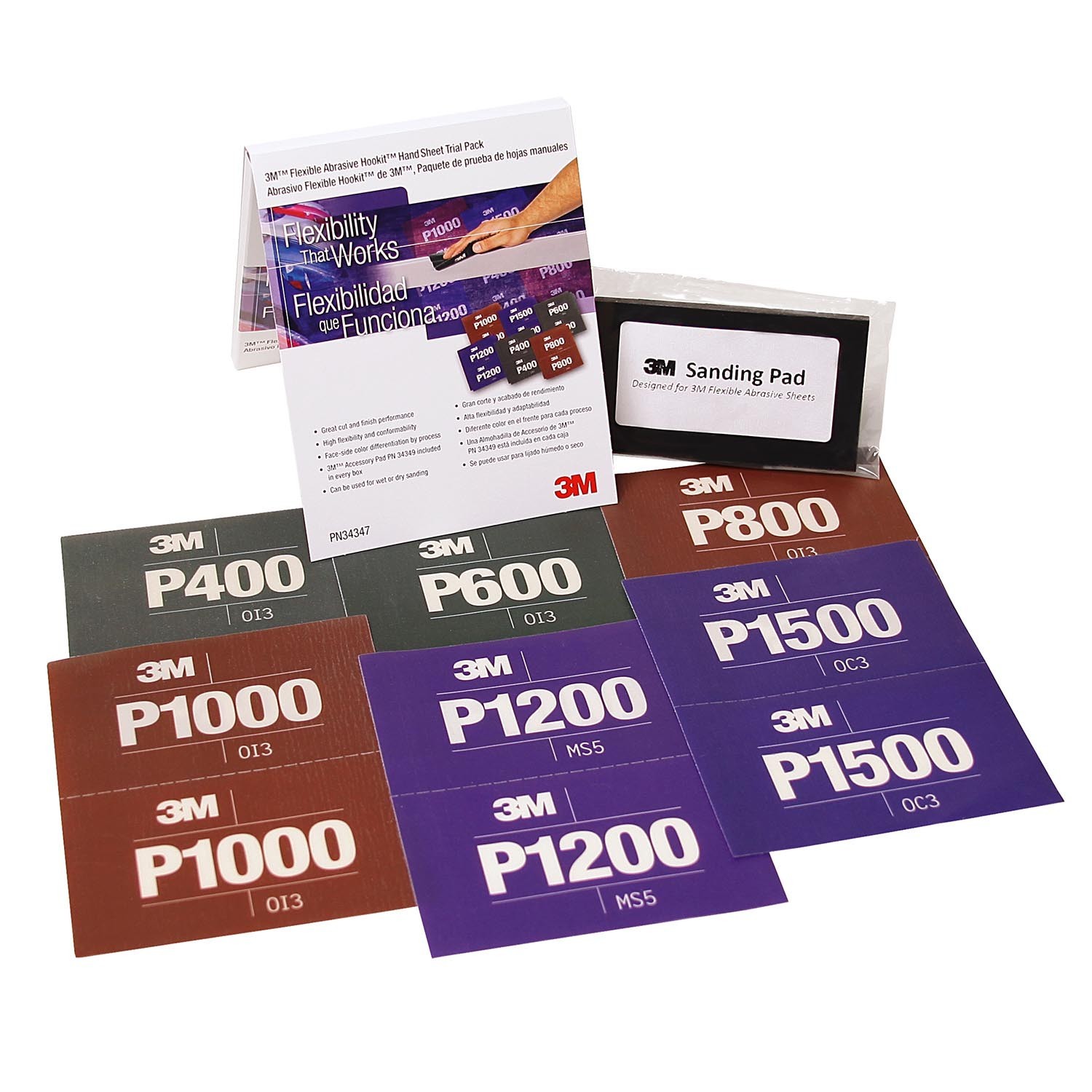 BRUSNI PAPIR P0800 25KOS 3M 34340